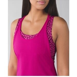 Lululemon All Sport Support Tank Size 4 Magenta Medium Support